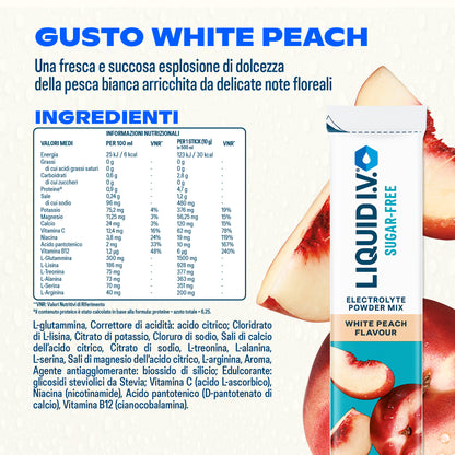 Liquid I.V.® Sugar-Free - White Peach 16PK