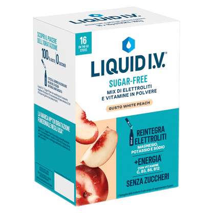 Liquid I.V.® Sugar-Free - White Peach 16PK